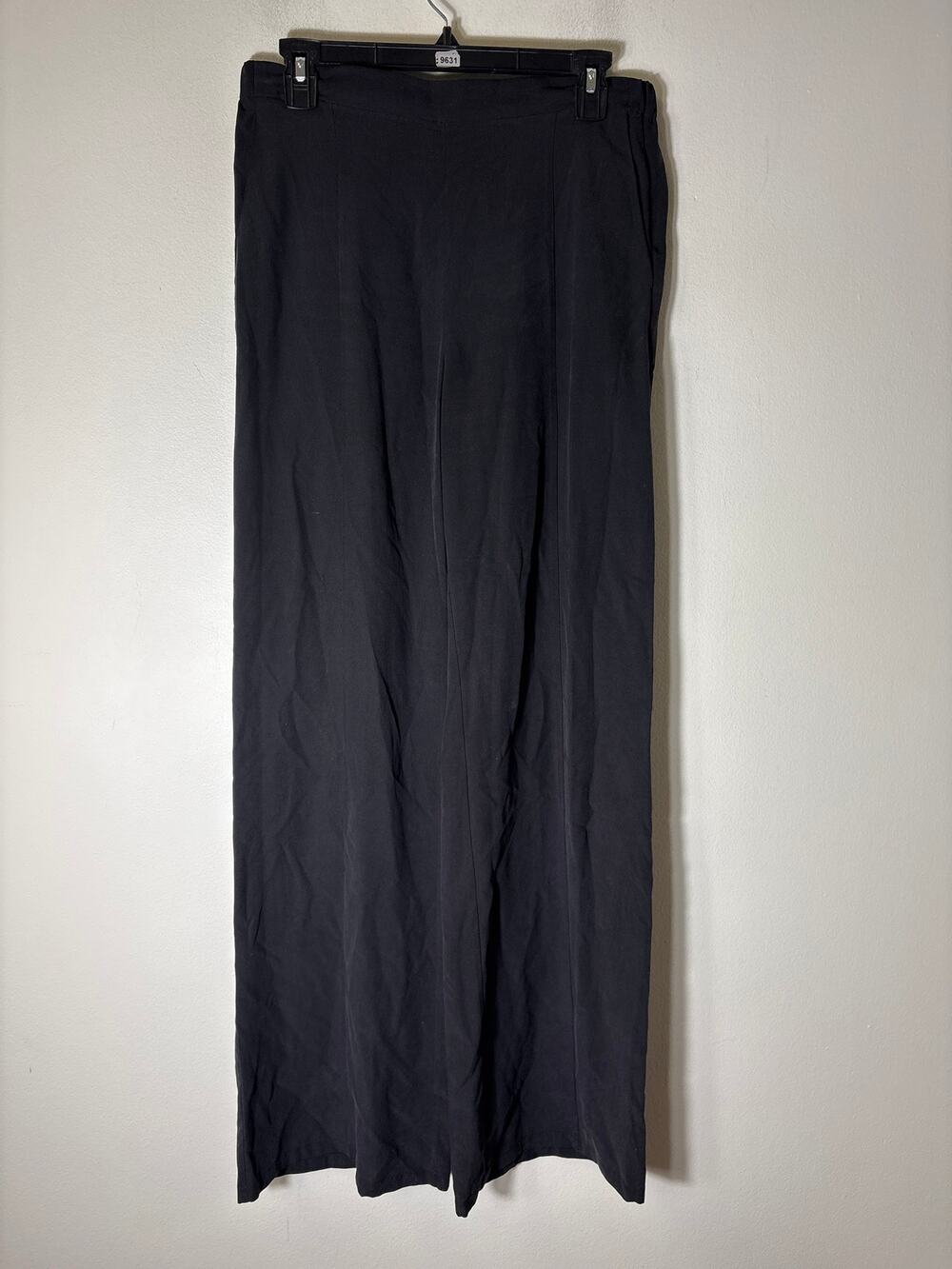 Equipment Femme Charcoal Gray Silk Wide Leg Pull On Pants Sz XS